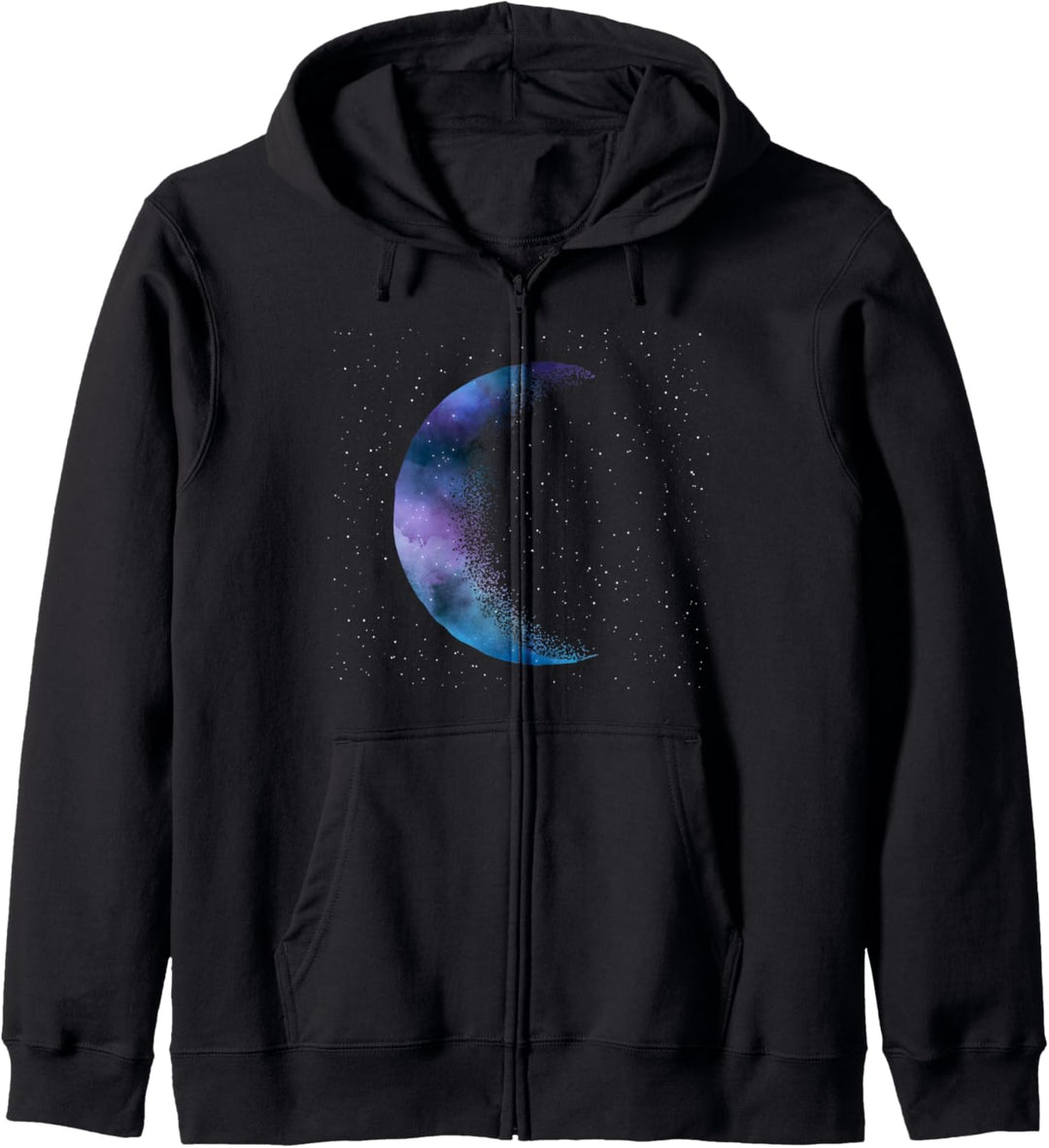 Pastell Goth Mond farbenfrohe Kunst Kapuzenjacke