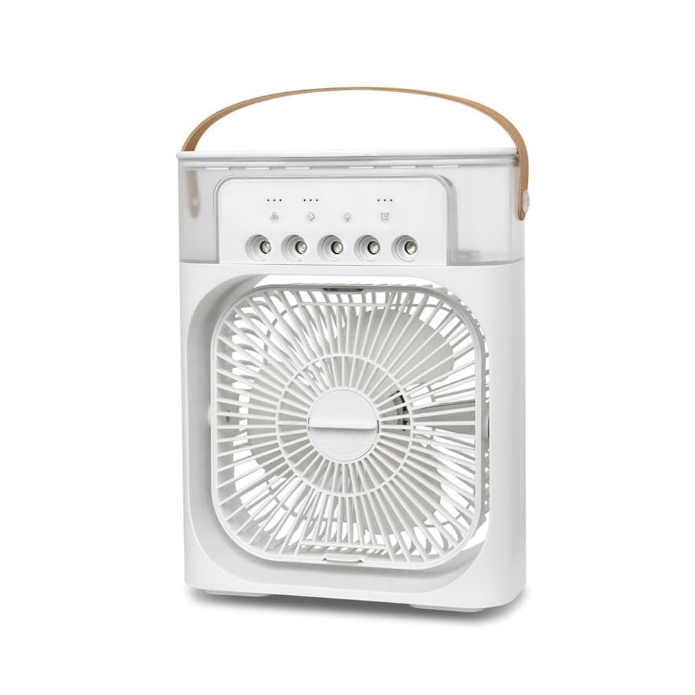 ragbare Klimaanlage Fan, 4 in 1 Personal Mini Cooling Fan mit Wassernebel Spray, 3 Geschwindigkeiten