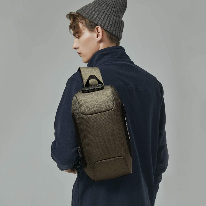 FANDARE Neu Brusttasche Sling Bag für 10,5 Zoll Tablet Herren Damen Schulranzen Umhängetasche mit US