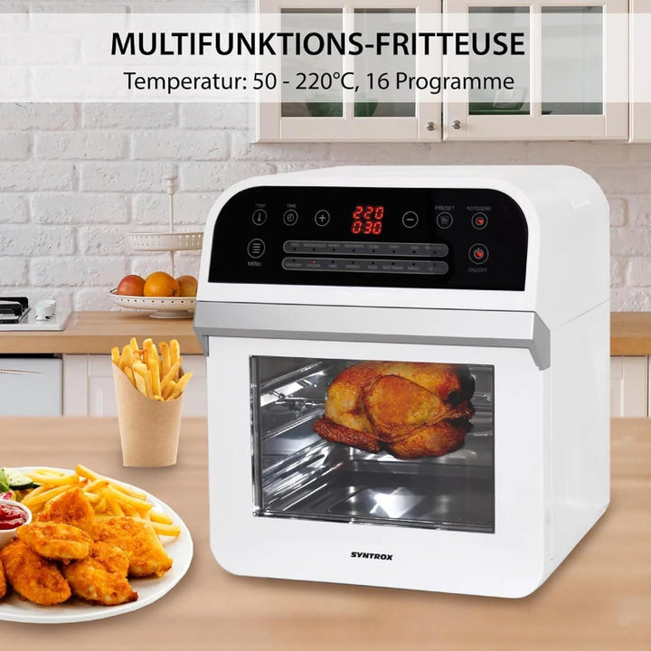 Syntrox 12 in 1 Multifunktionskocher Bolabus mit Touch Screen, gesundes Frittieren, Heissluftgarer,