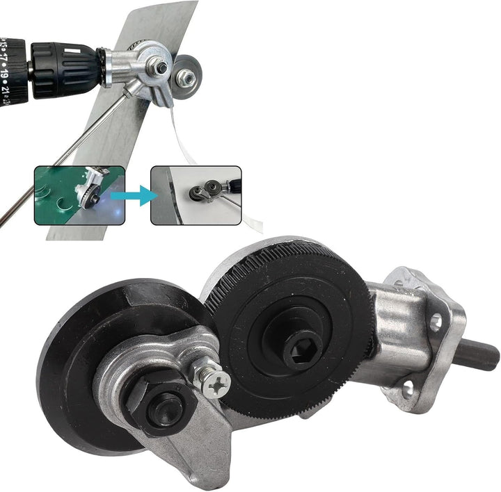 Elektrische Bohrmaschine Plattenschneider Metallknabber Metallblechschneider Tragbares Metallschneid