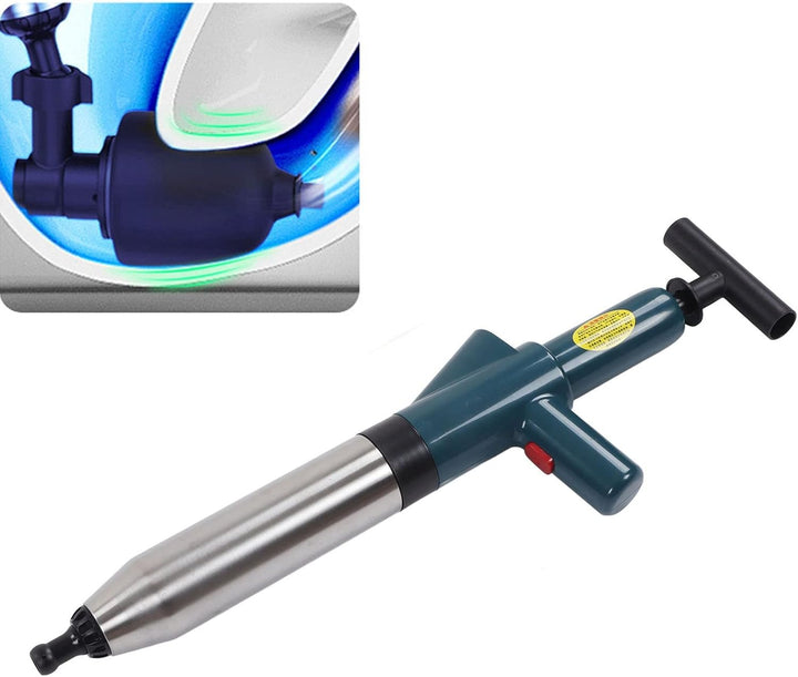 Air Drain Unblocker, Hochdruck Air Drain Unblocker Edelstahl Drain Blaster Plunger Pipe Unclogging T