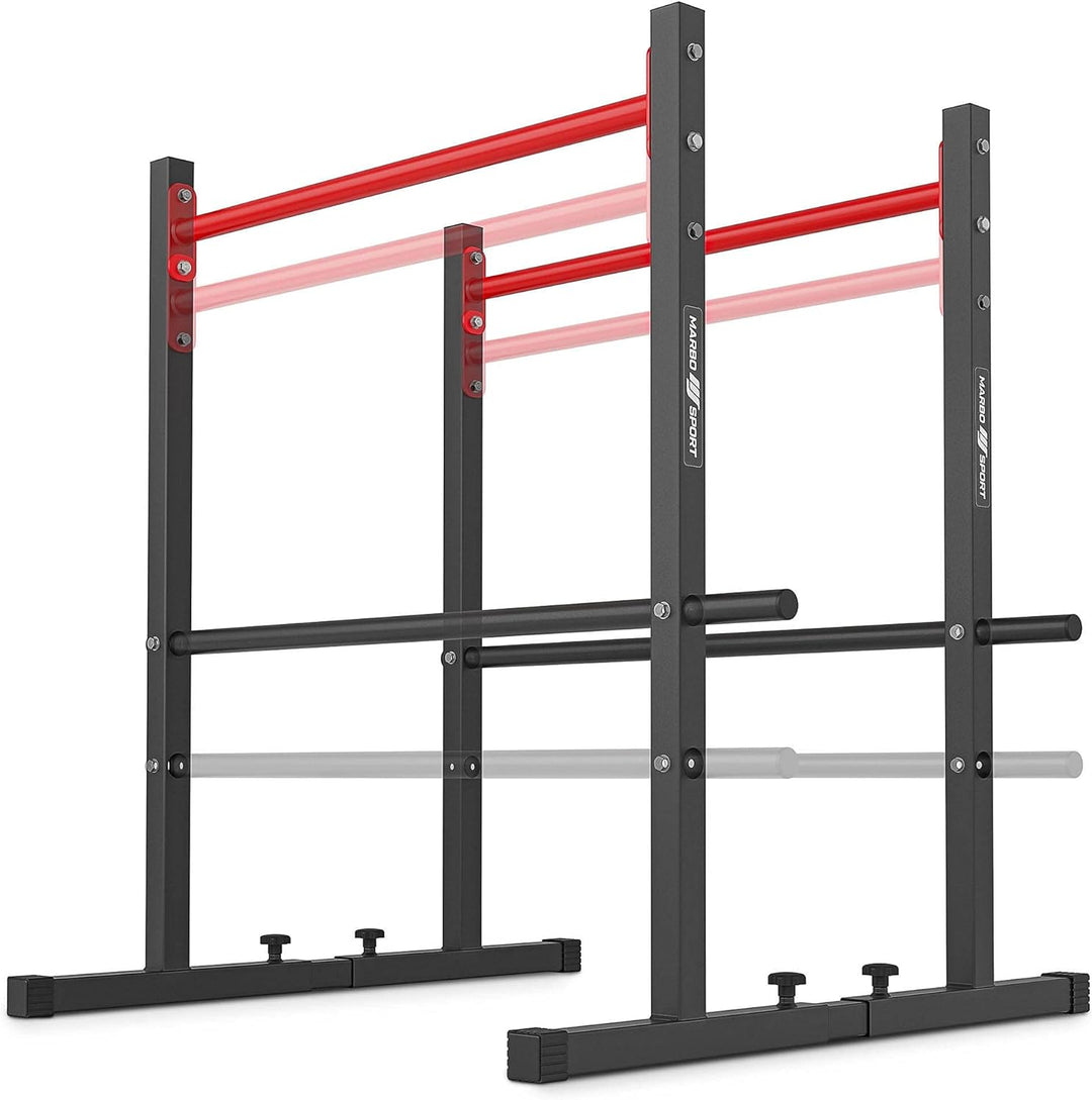 Marbo Sport Dip Station Verstellbar Dipständer Dipstation Klimmzug Barren Rack MH-D212
