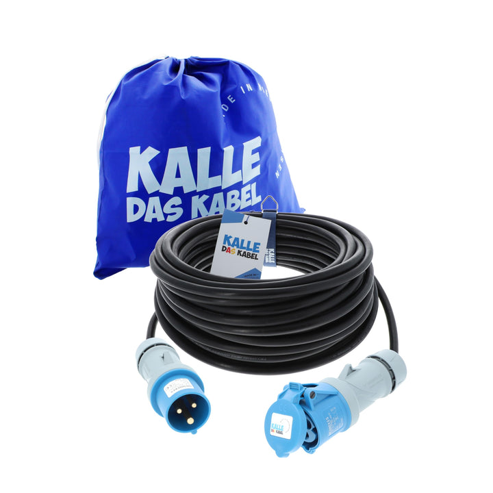 CEE-Gummiverlängerung H07RN-F 3G 1,5 mm² 20 m von KALLE DAS KABEL, 20 m