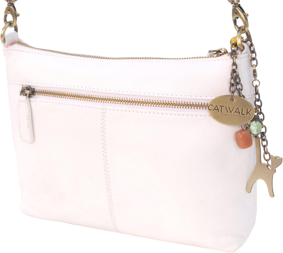 Catwalk Collection Handbags - Klein - Gesteppte Leder - Umhängetasche/Schultertasche für Damen - JOS