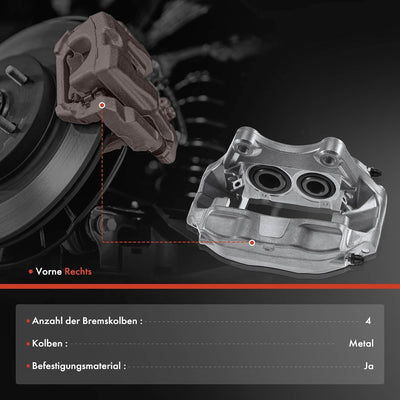 Frankberg Bremssattel Bremszange Vorderachse Rechts Kompatibel mit 350 Z Roadster Z33 3.5L 2005-2009