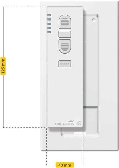 Schellenberg 20023 5 Channel Remote Control for Electric Wireless Roller Shutter Drives and Wireless