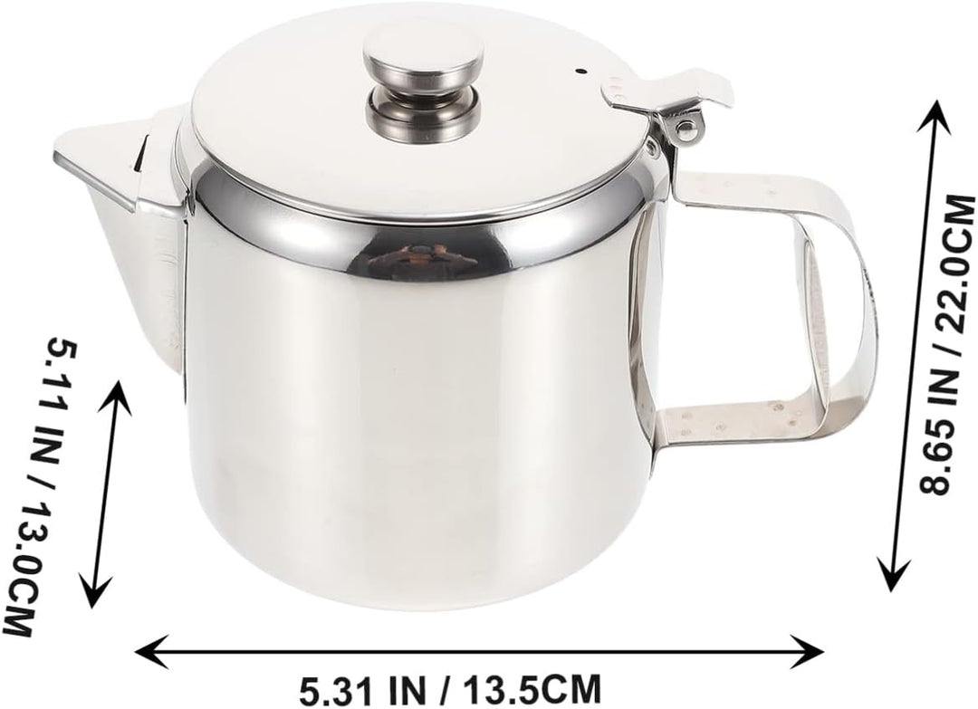 Cabilock Wasserkessel Edelstahl Teekessel Teekanne mit Griff Edelstahl Kessel Camping Teakettle Tee