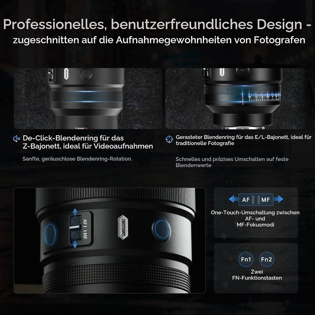7artisans AF 135mm F1.8 Teleobjektiv Vollformat für Leica/Panasonic L-Mount | Vollformat mit Autofok
