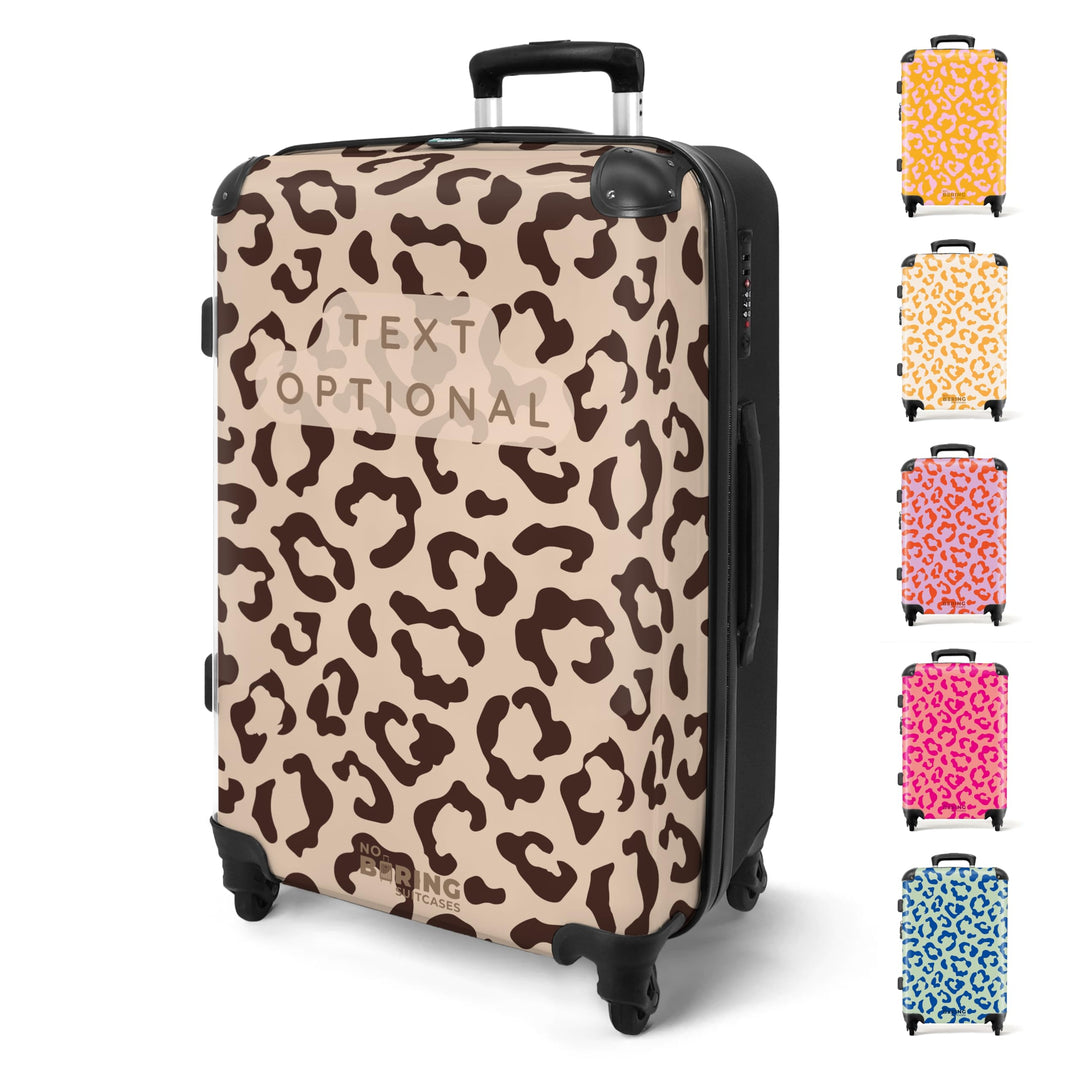 NoBoringSuitcases.com® Reisekoffer 67cm 72L Personalisiert - Grosser Hartschalenkoffer mit Rollen, L