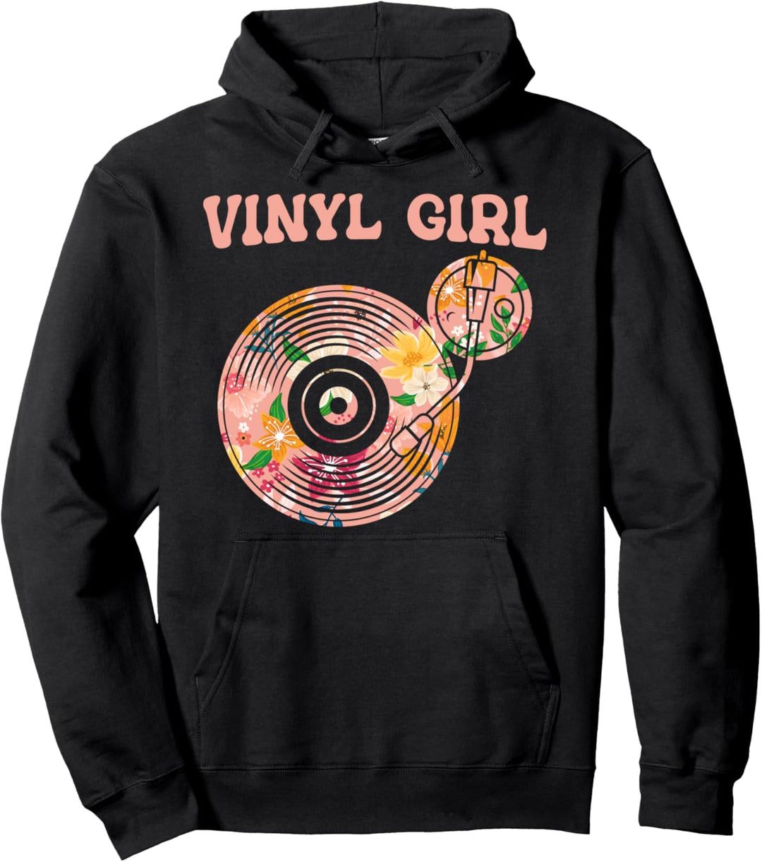 Vinyl Girl Schallplatte LP - Plattensammler Vinyl Pullover Hoodie