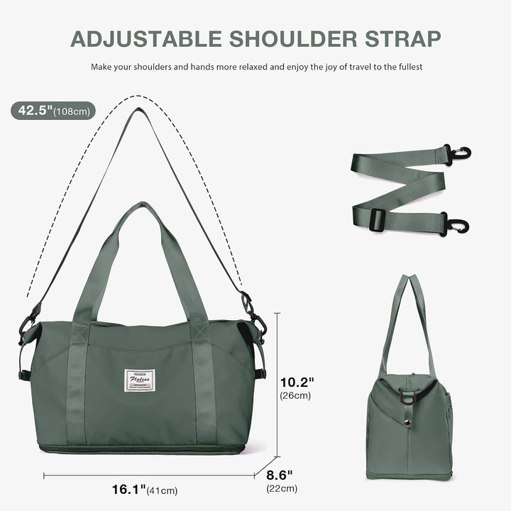 Reisetasche Damen Sporttasche 40x20x25 Ryanair Handgepäck Tasche Weekender Bag Schwimmtasche Wasserd