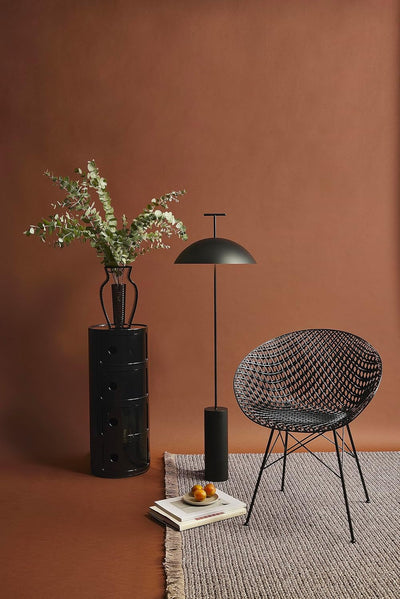 Kartell Componibili, 4 Elements, Schwarz, Runde Basis 4-fächer Schwarz, 4-fächer Schwarz