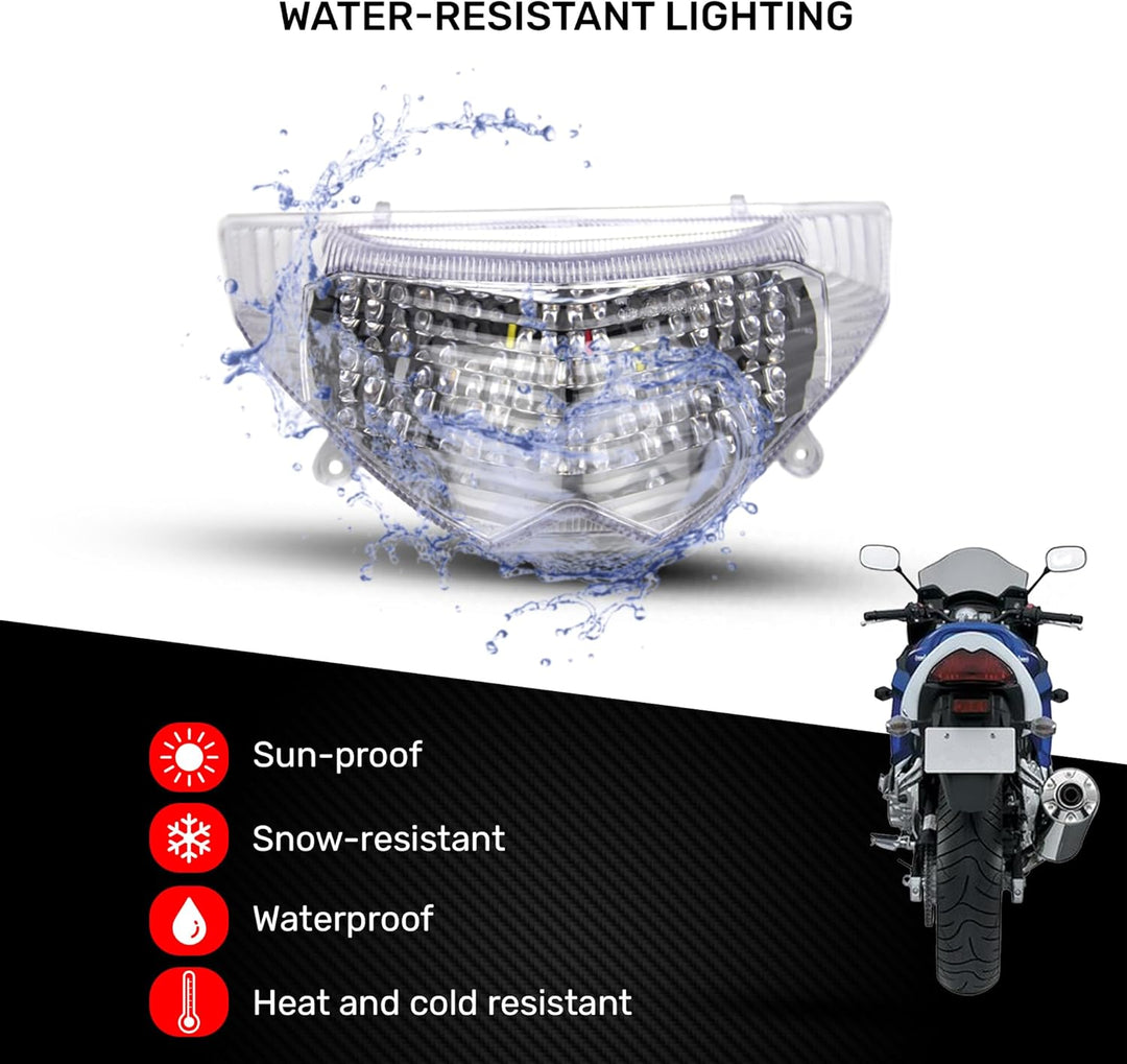 aVDB-moto LED-Bremslicht mit integrierten Blinker kompatibel mit GSF Bandit 650 2006/2009, 1250, GSX