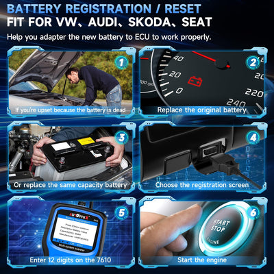 AUTOPHIX 7610 Elite Vollsysteme OBD2 Diagnosegerät Kompatibel mit VW Automotive Full Functions OBD2
