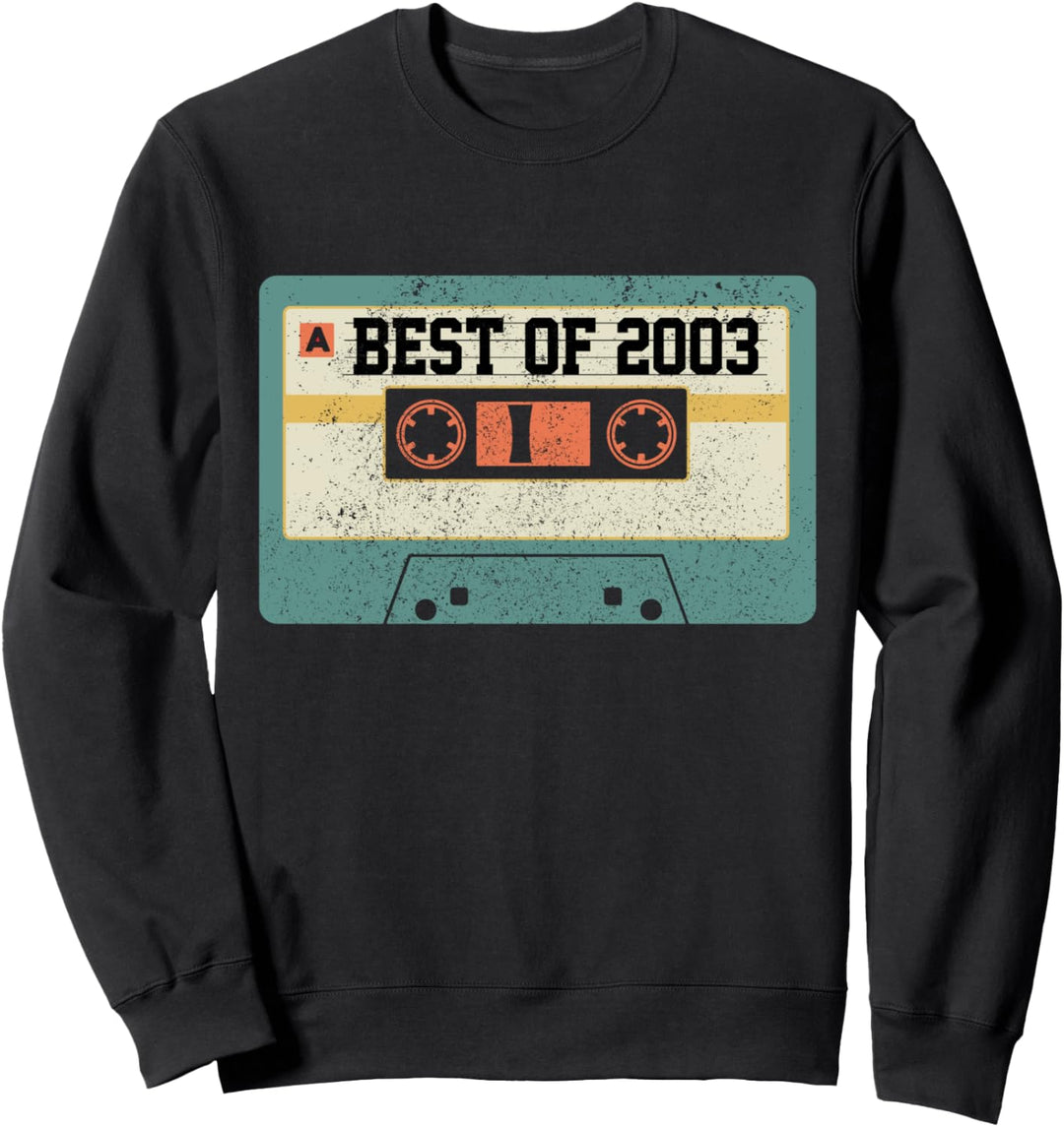 16. Geburtstag Geschenk Lustig Vintage Kassette Best Of 2003 Sweatshirt