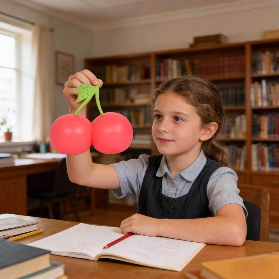 Cherry Squeeze Ball, 5.5 Zoll Kirschen Quetschball, Riesige Kirschen Zum Stressabbau, Zappelspielzeu