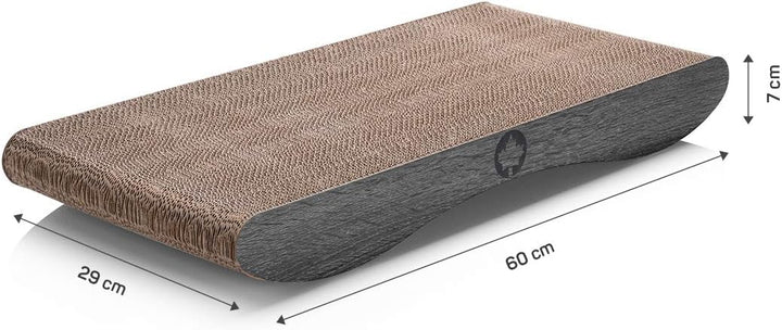 CanadianCat Company | Kratzkarton Comet L | 60 x 29 x 7 cm | Kratzmöbel, Kratzbrett | XL Qualitäts-P