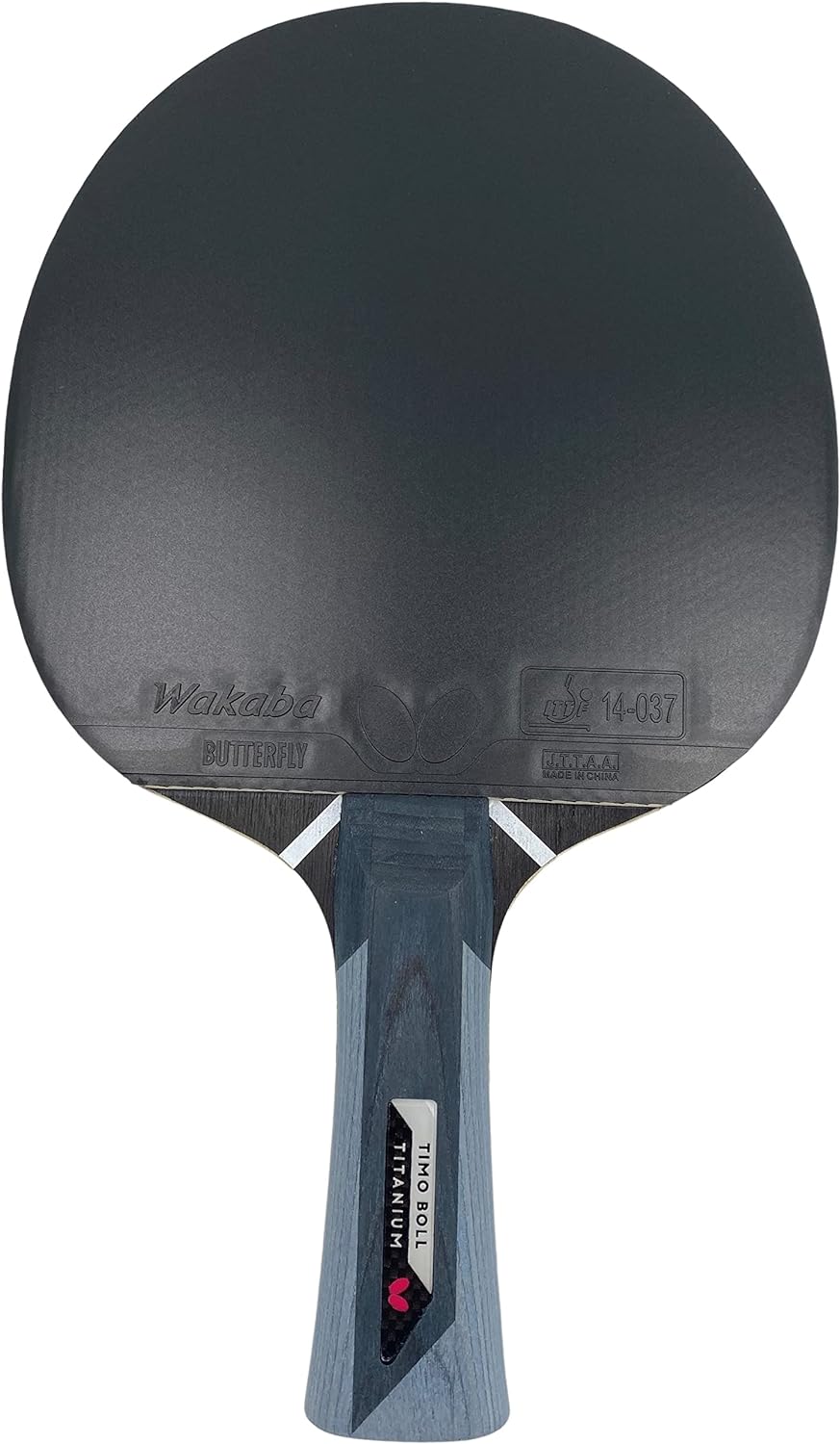 Butterfly® Timo Boll Titanium Tischtennisschläger | mit Carbon Lage | ITTF zertifizierter Wakaba Bel