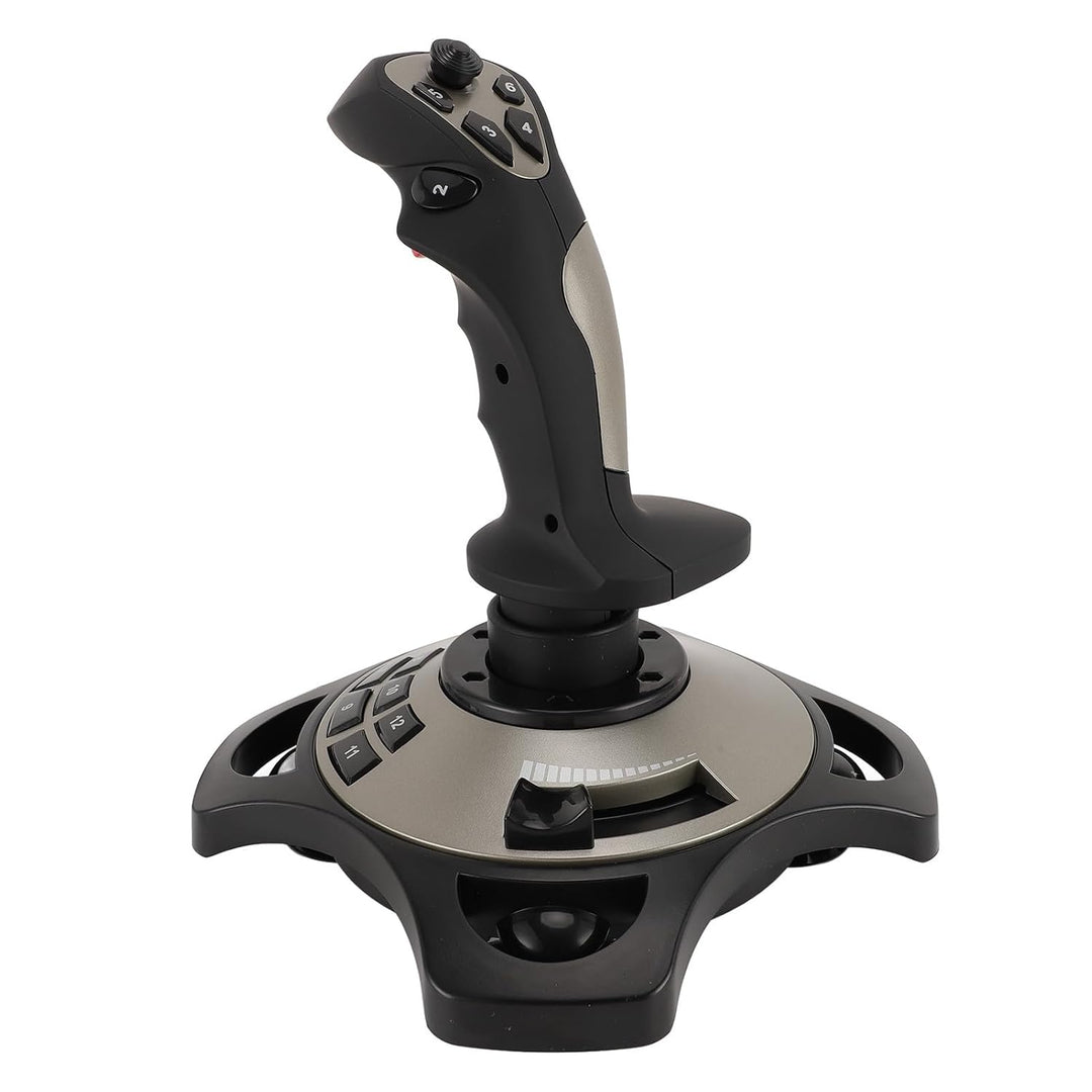 CCYLEZ PC-Flug-Joystick, Kabelgebundener Flug-Stick, Vier Achsen, 12 Programmierbare Tasten, Flugsim