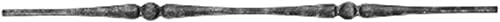 Fenau | Zierstab | Länge: 1000 mm | Material: Ø14 mm glatt | Stahl S235JR, roh Länge: 1000 mm | Mate