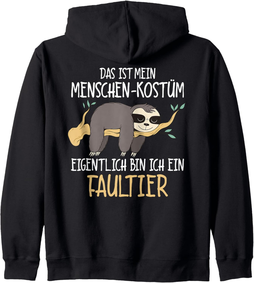 Faultier Kostüm, Karneval & Fasching, Menschen Kostüm Kapuzenjacke