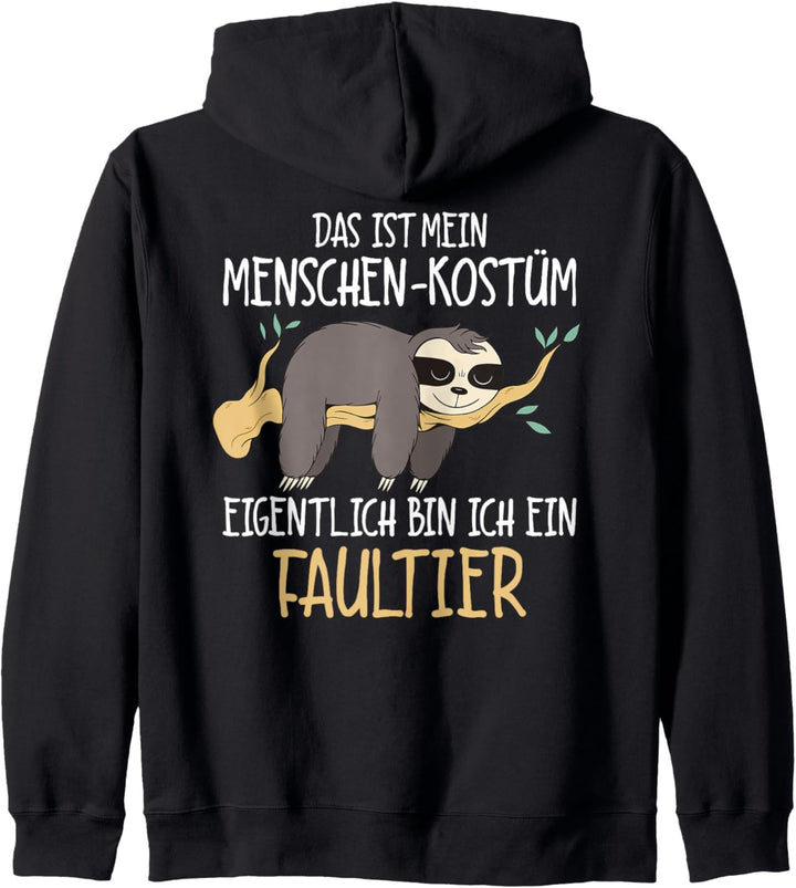 Faultier Kostüm, Karneval & Fasching, Menschen Kostüm Kapuzenjacke
