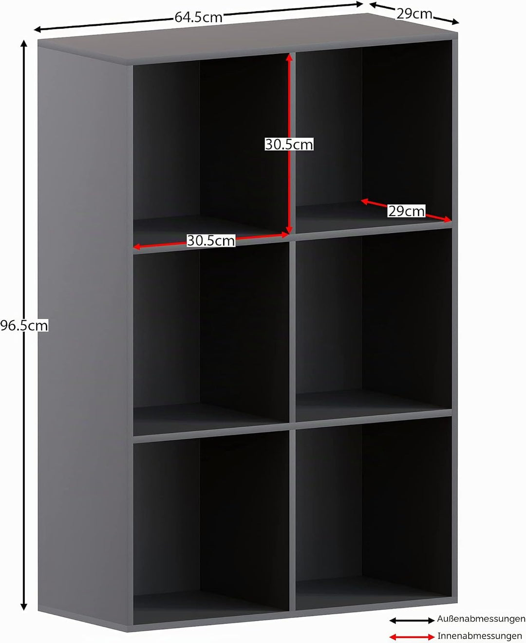Vida Designs Durham Cube Bücherregal Aufbewahrung Organizer Wohnzimmer Bücherregal Home Office Möbel