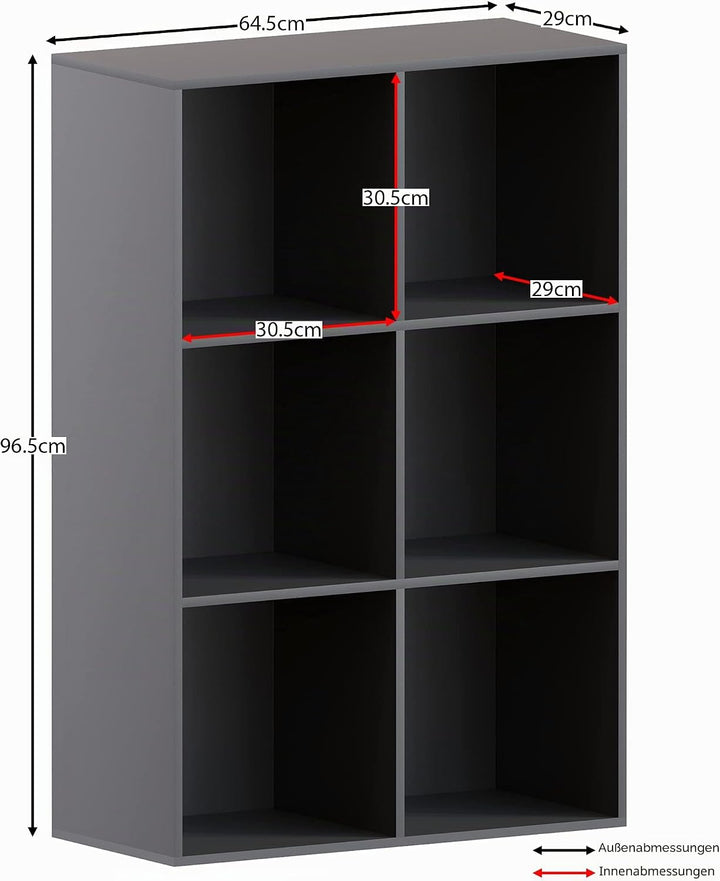 Vida Designs Durham Cube Bücherregal Aufbewahrung Organizer Wohnzimmer Bücherregal Home Office Möbel