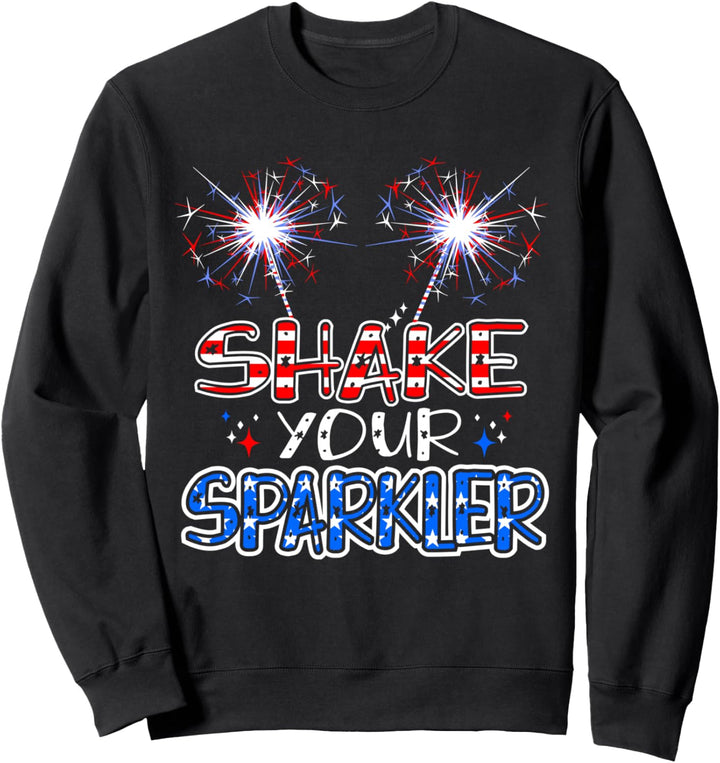 4th of July Sparklers Fireworks American Independence Day Sweatshirt