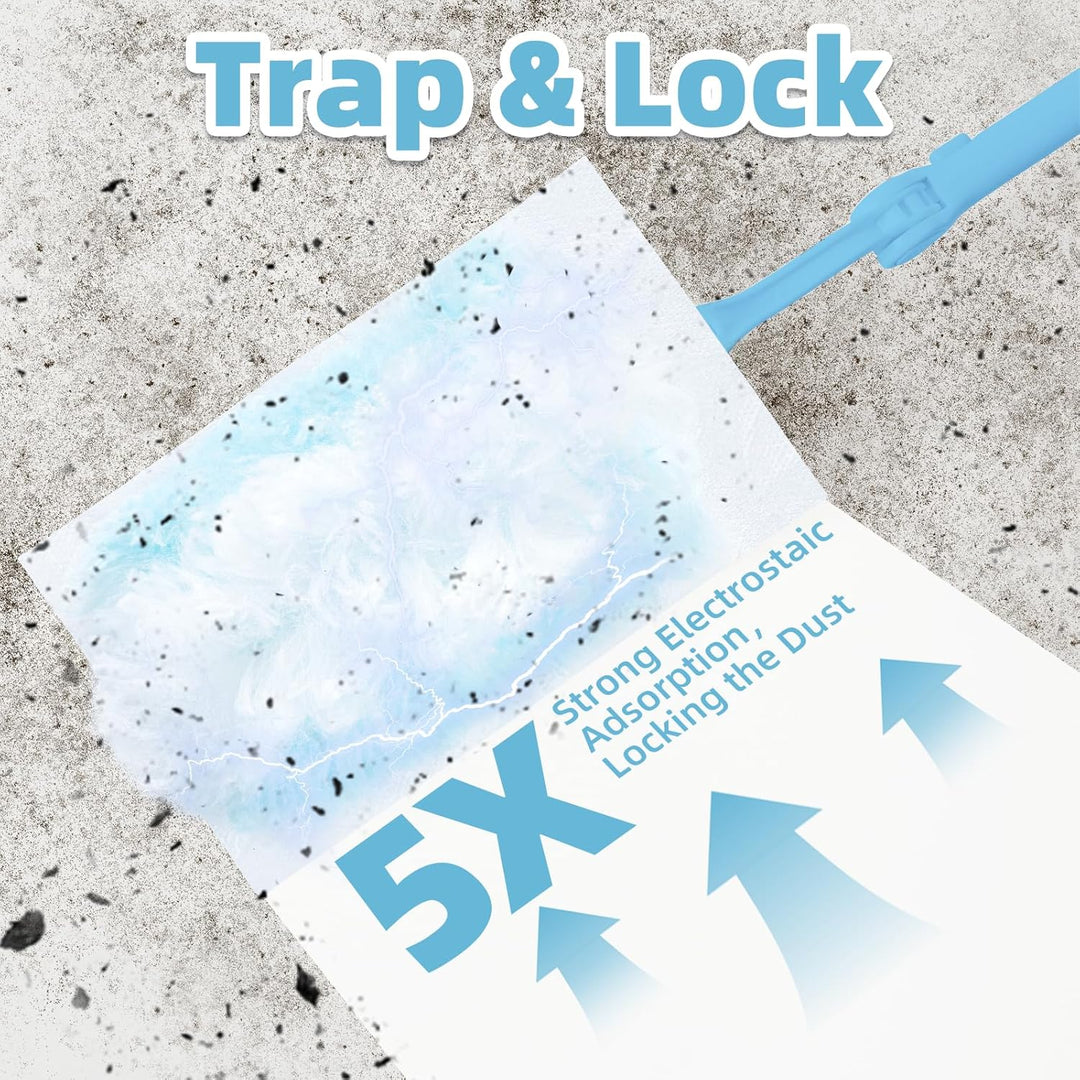 52 Stück Staubmagnet Kompatibel mit Swiffer Staubmagnet Nachfüllpack,Einweg Magnet Staubwedel für Sw