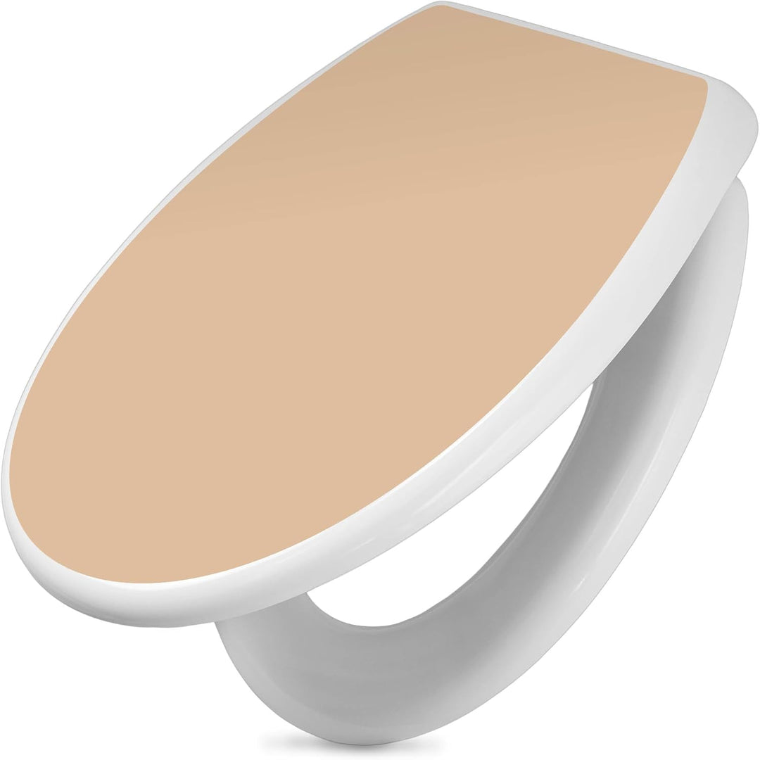 banjado Toilettendeckel mit Absenkautomatik 44,5x37cm - Soft Close Toilettensitz - WC Sitz mit Absen