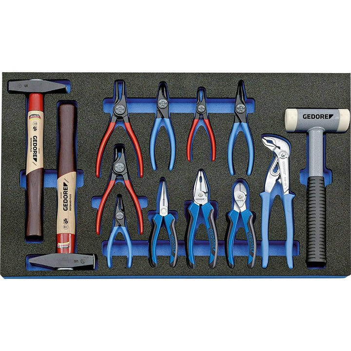 GEDORE Werkzeugsortiment in Check-Tool-Modul, 13-teilig, 1 Stück, 2005 CT4-8000