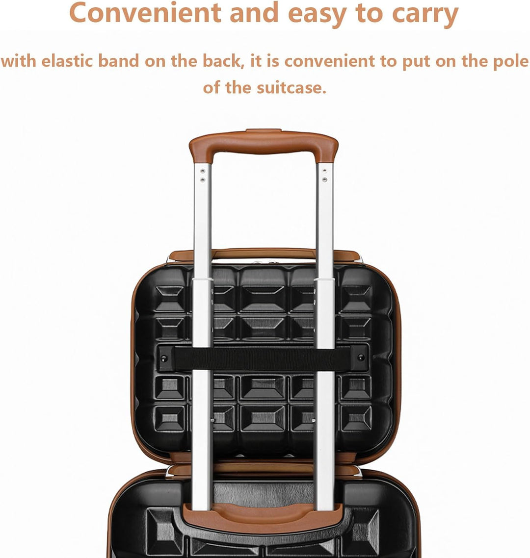 KONO Gepäck-Sets Kofferset 3 Teilig Handgepäck Koffer und Gross Koffer mit Beautycase (54cm+72cm+Kos