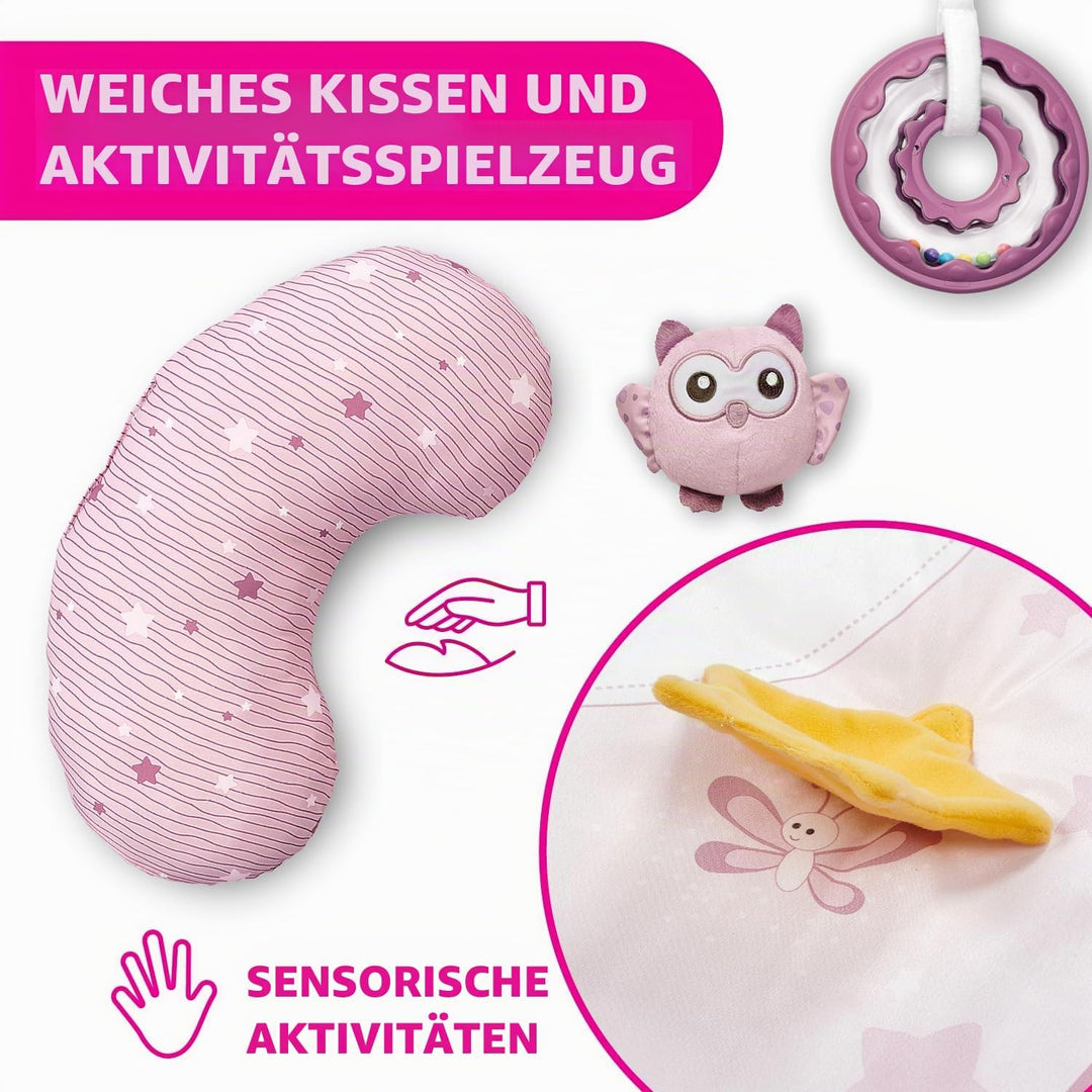 Chicco 9866100000 Enjoy Colors Pink Tier Farbspiel Gym, Stern, 83 x 83 x 50 cm