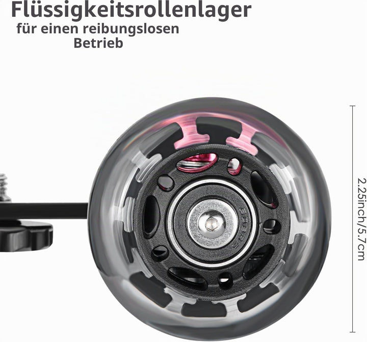 Neewer Kamerawagen Skater Design skaliert, Aluminiumstangen, drehbare Gummiräder, 0,6 cm / 0,9 cm Ge