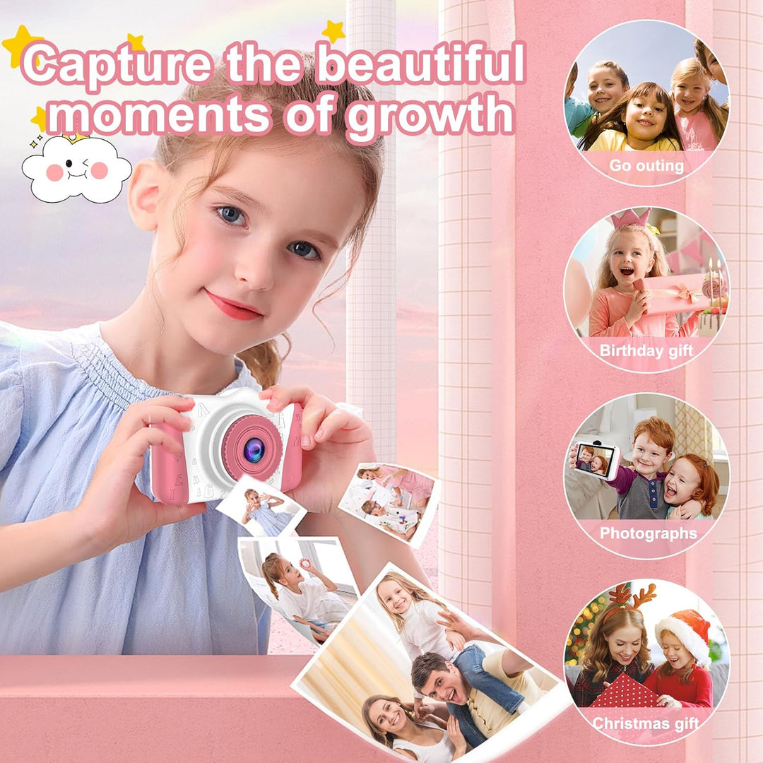 Kinderkamera,3.5”Digitalkamera Kinder,Geschenke für 3 4 5 6 8 7 9 10 11 Jahre Jungen und mädchen, 10