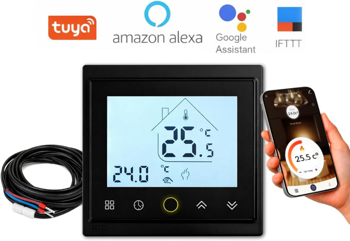 AC603H WLAN Smart Thermostat CALORIQUE - für elektrische Fussbodenheizung, programmierbar, 16A, App-