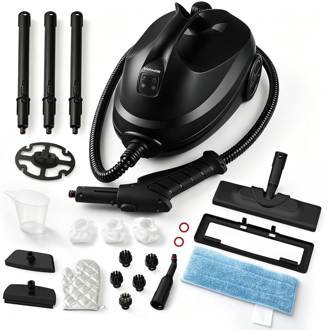 Hand-Dampfreiniger,Multifunktionaler Dampfreiniger mit Kindersicherung, ideal für Küchenfett, Badezi