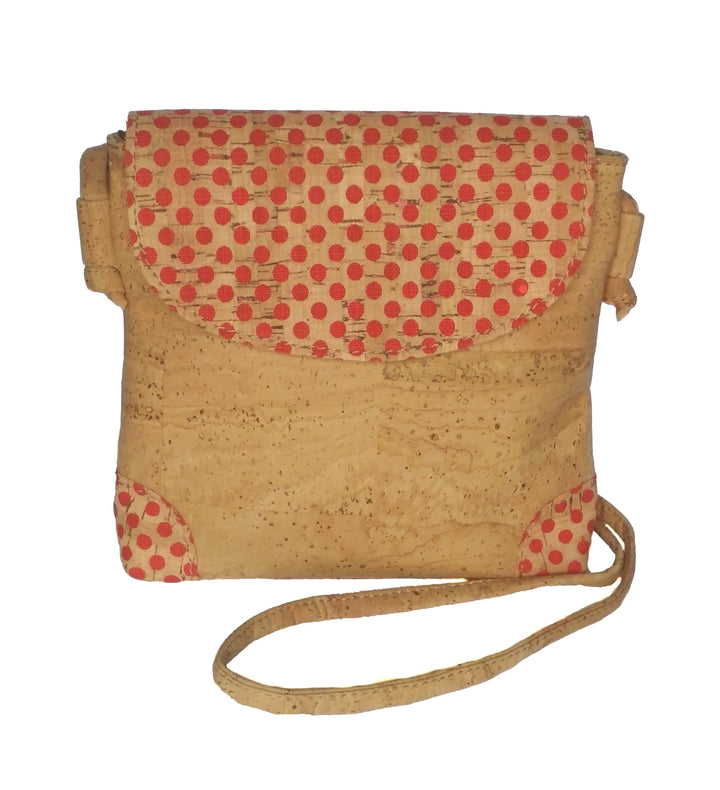 Umhängetasche, handgefertigt. Vegan. Aus Kork. Modell "Carmen“.