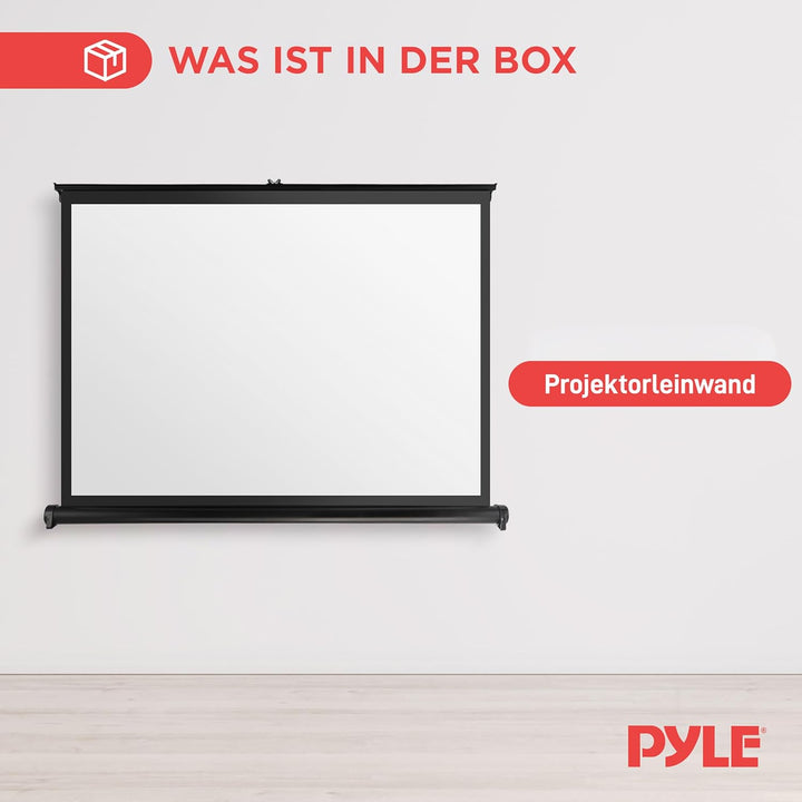 Pyle Tragbare Projektor-Leinwand – mobiler Projektionsleinwandständer, leicht, tragbar und langlebig