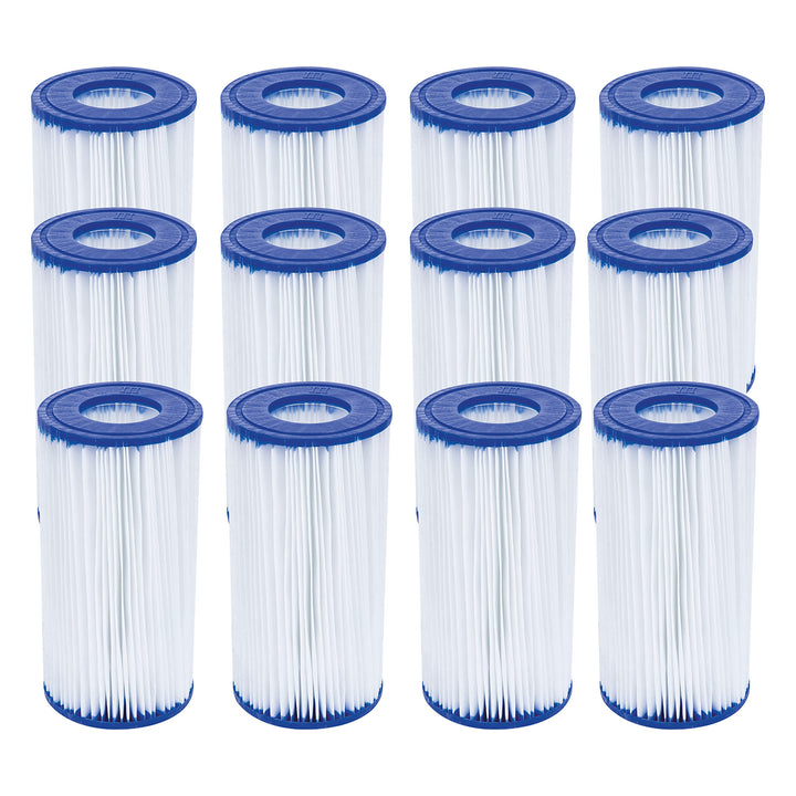 Bestway Flowclear Filterkartusche Gr. III 10.6 x 20.3 cm, 12er-Sparset