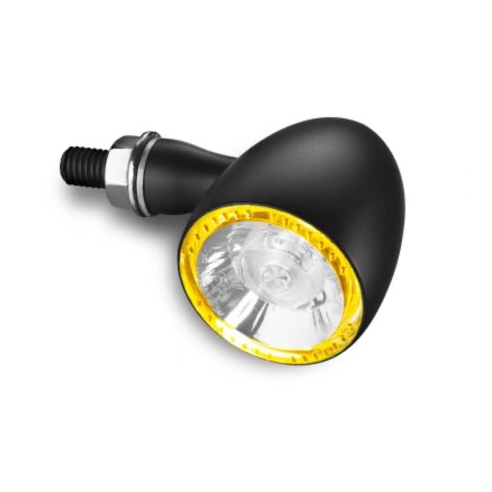 Kellermann Motorrad Blinker E geprüft LED Positionslicht/Blinker M8 Bullet 1000® PL Yellow schwarz,