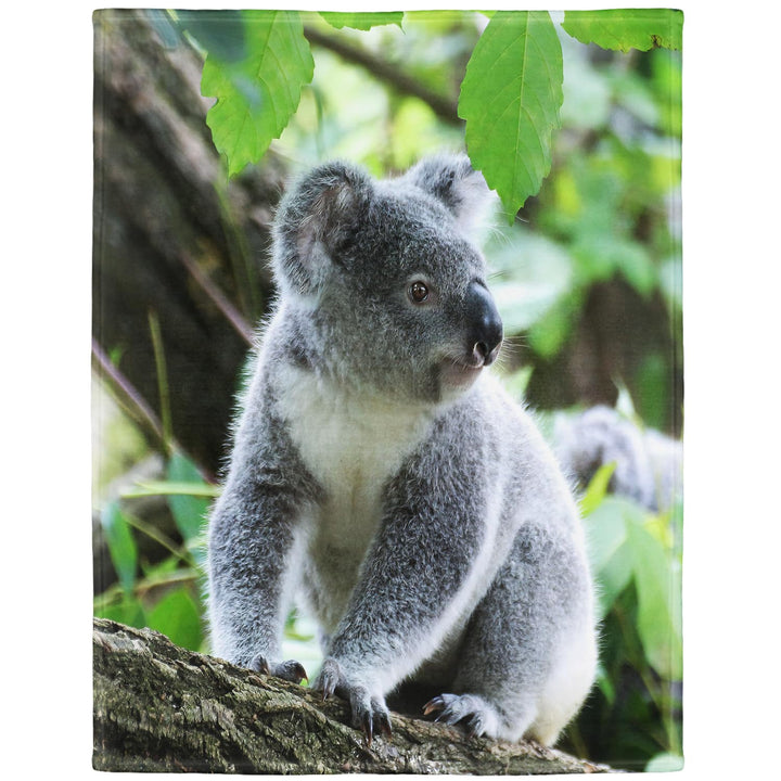 YISUMEI Decke 150x200cm Flauschige Kuscheldecke Weich Flanell Fleecedecke Koala Sitzen 150 x 200 cm,