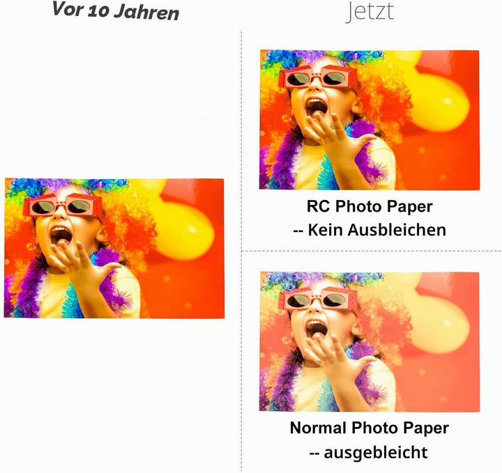 Koala Fotopapier für Canon HP Epson Tintenstrahldrucker, glänzend, A3, 297 x 420 mm, 250 g/m², 50 Bl
