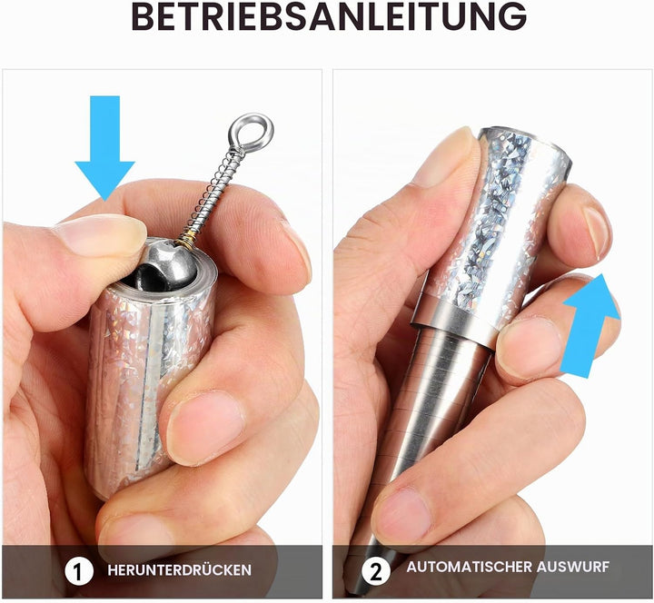 Healifty Zusammenklappbarer Stab aus Edelstahl, Taschenstab für Tricks, Kampfsport, tragbar, einzieh