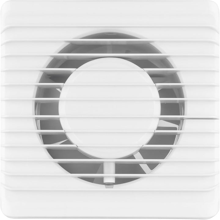 MKK Badlüfter Wohnraumlüfter Ø100 mm – Leiser Bad- & WC-Ventilator, Wandlüfter Standard Weiss – Ener