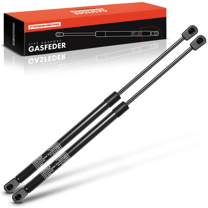 Frankberg 2x Universal Gasfeder Gasdruckdämpfer Gasdruckfeder Dämpfer 640N 520MM 175MM Schwarz Metal