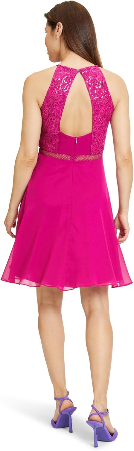 Vera Mont Damen Cocktailkleid mit Spitze 38 Classic Pink, 38 Classic Pink