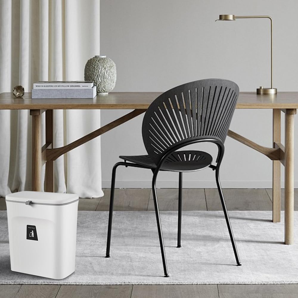 Komposteimer für Küche – 9 l Mülleimer für Theke oder unter der Spüle, kleiner Abfalleimer zum Aufhä